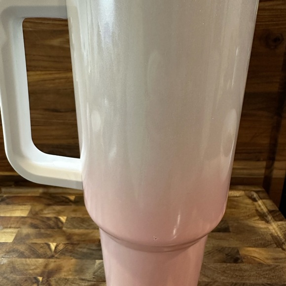 Limited edition Pink white glitter ombré Stanley cup 40 oz - Picture 11 of 14